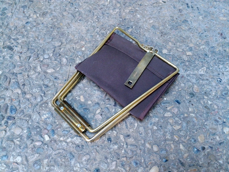 taburete plegable pic-nic playa liso metal loneta marron 37x31x21 (5eu.) 1u